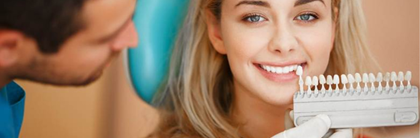 Patient smiling with bright white teeth 